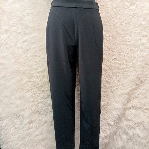 H Halston Women's Black Pleated Slim Leg Dress Pants Size XS - Picture 1 of 9